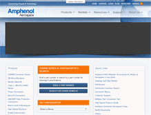 Tablet Screenshot of amphenol-aerospace.com
